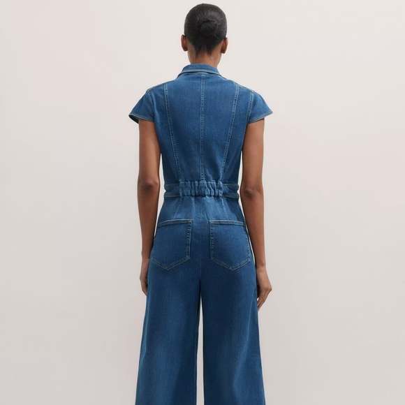 ME+EM Blue Denim Jumpsuit - Picture 4 of 14